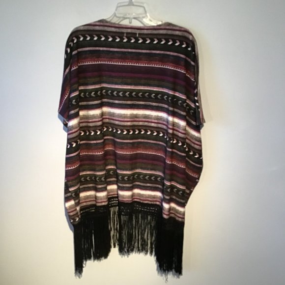 TopMark Boho Fringe Cardigan Shawl Size XS - Picture 7 of 10